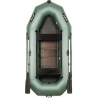 Надувний човен BARK B-300D ПВХ з сидінням-книжкою гребний на три місця з рухомими сидіннями