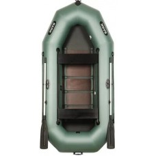 Надувная лодка BARK B-300D ПВХ с сиденьем-книжкой гребная на три места с подвижными сиденьями