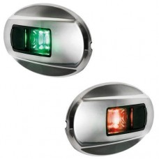Огни бортовые для лодки и катера Nemo led LED комплект 12 В из нержавеющей стали черный зеленый и красный с