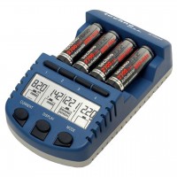 Зарядное устройство Технолайн BC1000 SET + аккумуляторы AA 4 канала микропроцессорное зарядные режимы