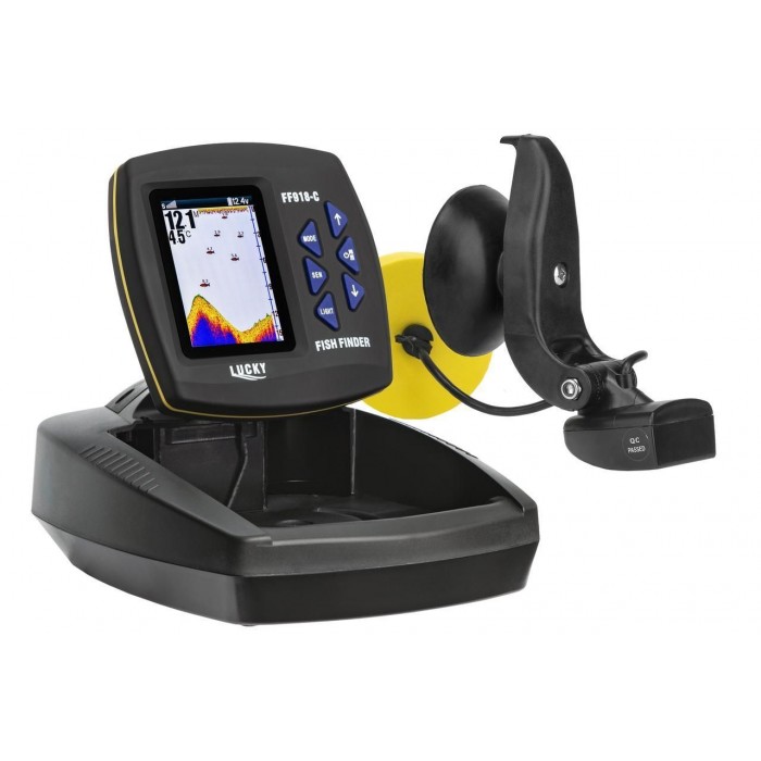Ехолот Лакі FF 918-C 180T Fishfinder з кольоровим екраном універсальний стаціонарний для рибалки з човна