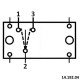 Выключатель клавишный CARLING SWITCH Contura II IP56 ON-OFF-ON 6-клеммный для трюмной помпы и огней
