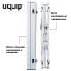 Стіл Uquip Variety M Grey 244112 з регульованою висотою 45-69 см, алюмінієвий, для кемпінгу на 4 особи