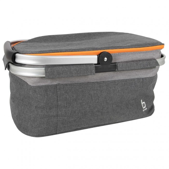 Термосумка-корзина Bo-Camp Cooler Basket 26 л с термоизоляцией, алюминиевый каркас, серый