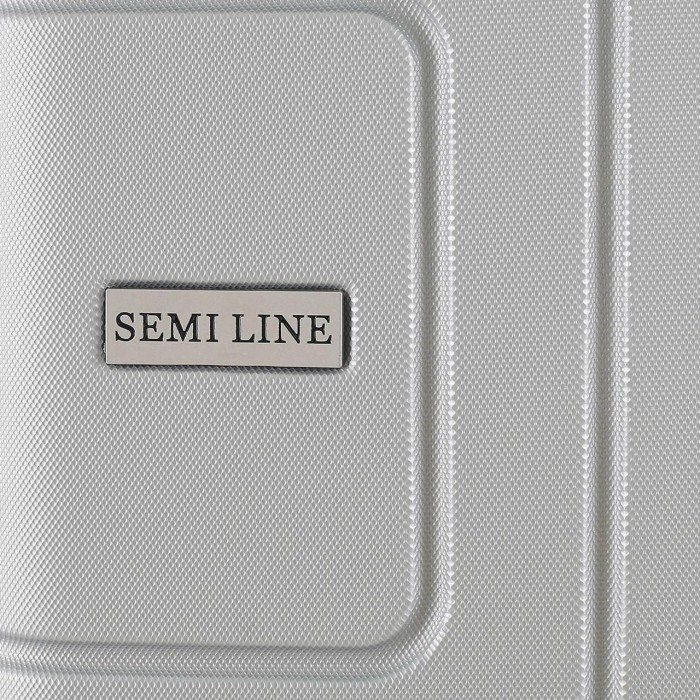 Чемодан Semi Line 28" L Светло-серый T5762-4 объем 101 л жесткий ABS 4 колеса кодовый замок алюминиевый