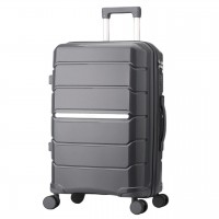 Чемодан Semi Line 28" L Графіт T5835-3 легкий з поліпропілену з кодовим замком та 4 колесами