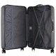 Чемодан Semi Line 28" L Чорний T5718-3 з кодовим замком та м'якою ручкою 4 колеса ABS-пластик об'єм 103 л
