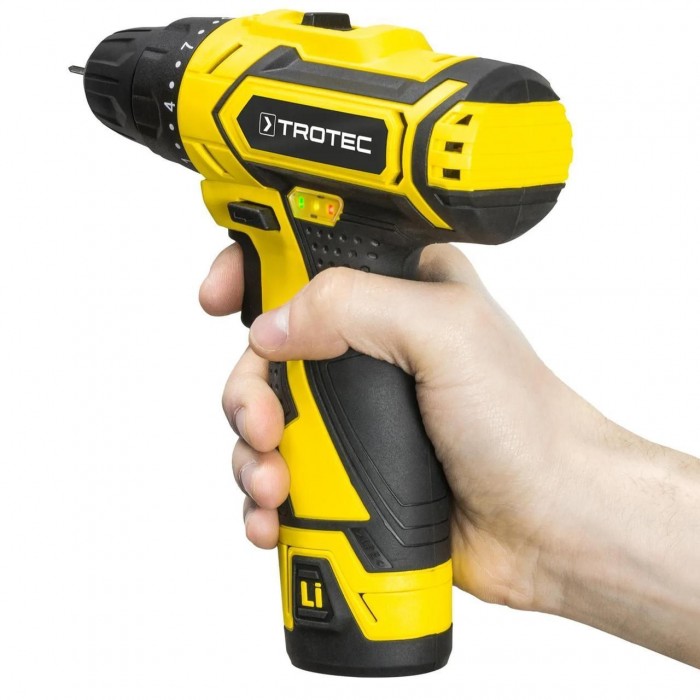 Аккумуляторная дрель-шуруповерт Trotec PSCS 11-12V 22 Нм Li-Ion 12В с быстрозажимным патроном