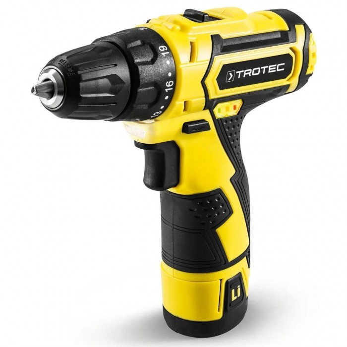 Аккумуляторная дрель-шуруповерт Trotec PSCS 11-12V 22 Нм Li-Ion 12В с быстрозажимным патроном