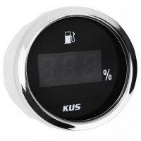 Датчик уровня топлива цифровой судовой Wema Kus KY10012 для лодки и катера 4-20mA черный 12V с хром рамкой