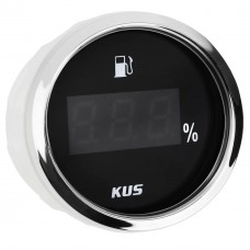 Датчик уровня топлива цифровой судовой Wema Kus KY10012 для лодки и катера 4-20mA черный 12V с хром рамкой