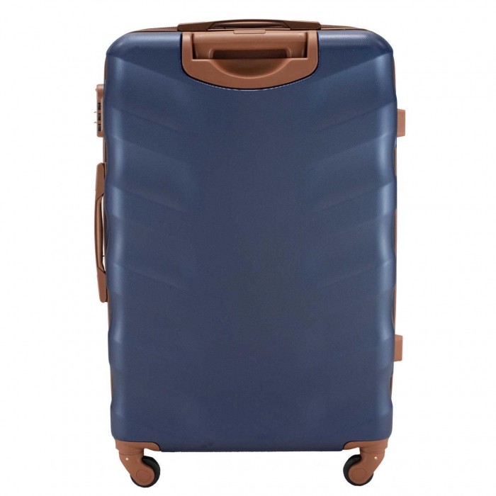 Чемодан Semi Line 24" L Темно-синий T5706-2 с расширяющимся клапаном, кодовым замком, 4 колеса, объем 66 л