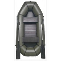Надувная двухместная ПВХ лодка Grif boat GL-240S с ковриком слань