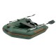 Колибри КМ-200 (Kolibri KM-200) зелёная моторная надувная лодка + слань-книжка