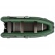 Колібрі КМ-450ДСЛ (Kolibri KM-450DSL) зелений моторний кільовий надувний човен + фанерний пайол