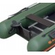 Колібрі КМ-450ДСЛ (Kolibri KM-450DSL) зелений моторний кільовий надувний човен + фанерний пайол