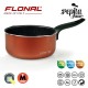 Ковш Flonal Pepita Granit 1.2 л PGFC11650 с антипригарным Mineralite покрытием красный Сделано в Италии