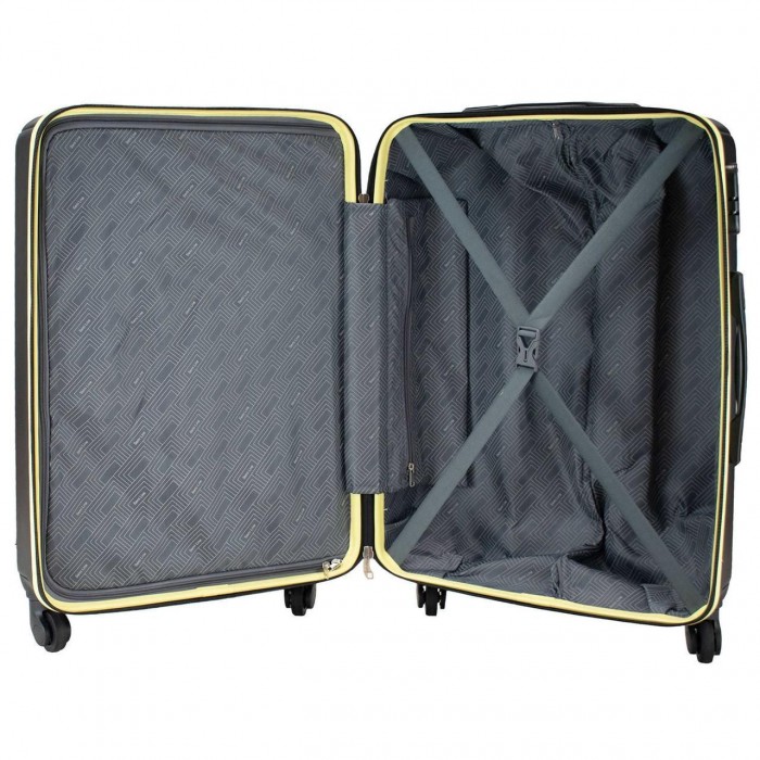 Чемодан Semi Line 28" L Черный T5685-3 большой на 99 л жесткий с кодовым замком и 4 колесами
