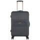 Чемодан Semi Line 24" M Черный T5787-2 ABS-пластик 4 колеса кодовый замок для путешествий объем 61 л