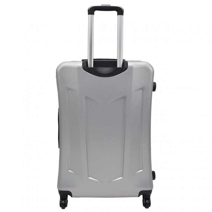 Чемодан Semi Line 24" M NASA Сріблястий T5797-2 з жорстким корпусом, кодовим замком і 4 колесами для поїздок