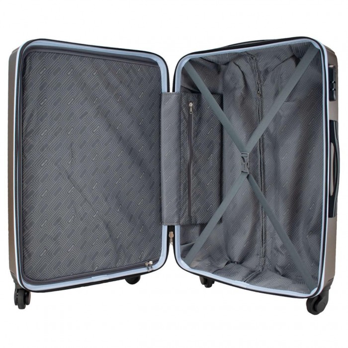 Чемодан Semi Line 28" L Коричневый T5688-3 99 л жесткий ABS-пластик 4 колеса кодовый замок алюминиевый