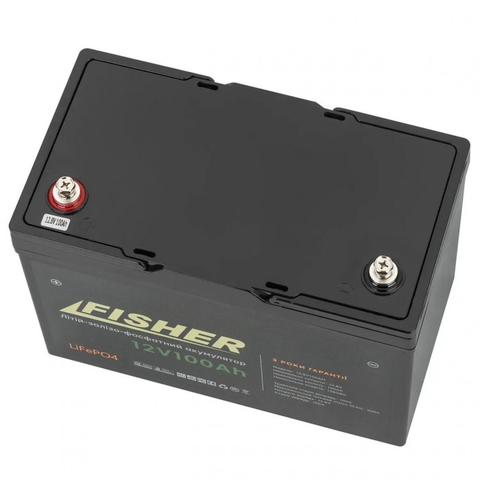 Літій-ферумний акумулятор Fisher LiFeP0-4 12.8 V 100 Ah
