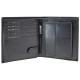 Мужское кожаное портмоне Semi Line RFID черное P8268-0 12 слотов для карт с защитой от считывания в подарочно