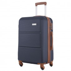 Чемодан Semi Line 24" M Темно-синий T5642-2 расширяемый 4 колеса алюминиевая ручка кодовый замок объем 65 л