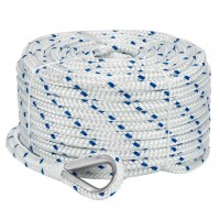 Веревка Polyester braided anchor rope 10mm*30m для швартовки лодки и катера диаметр 10 мм длина 30 м