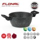 Каструля Flonal Pietra Lavica 2.4 л PLIC22080 антипригарна Magma-Tech для індукційних плит чорна