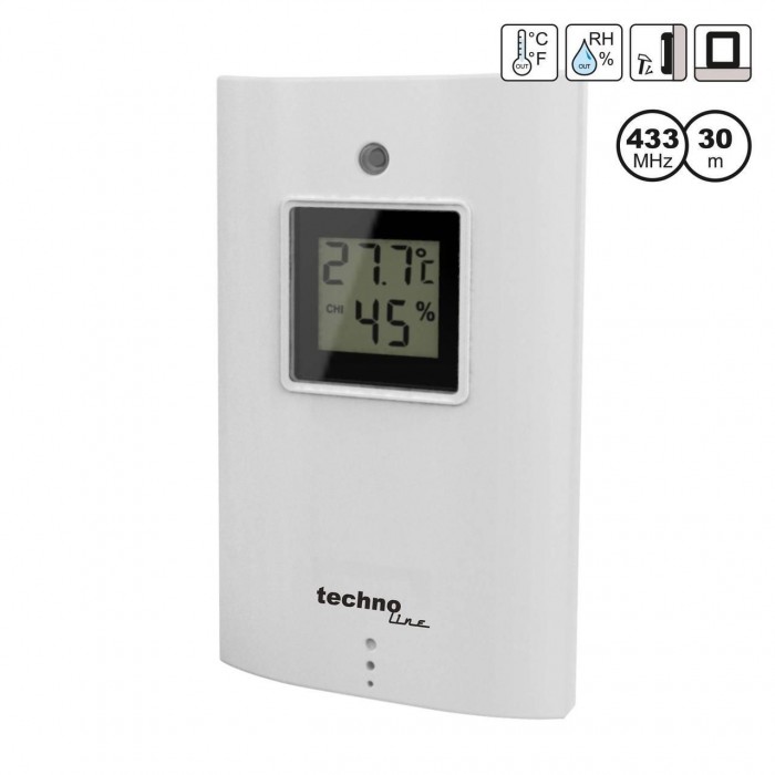 Датчик Technoline TX70DTH для метеостанций WS6750, WS6760, WS6765, измерение температуры и влажности