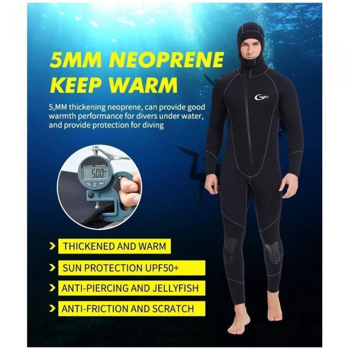 Гидрокостюм полный XXL черный YW228 XXL black