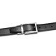 Мужской кожаный ремень Semi Line Black/Brown P8231-0 M двусторонний шириной 3.3 см для талии 93-102 см