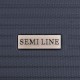 Чемодан Semi Line 24" M Темно-синий T5642-2 расширяемый 4 колеса алюминиевая ручка кодовый замок объем 65 л