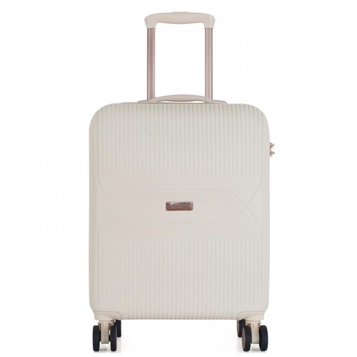 Вализа Semi Line 20" (S) Ercu (T5786-1) для ручной клади ABS-пластик 4 колеса кодовый замок 35 л бежевый