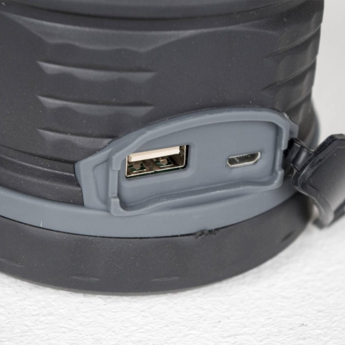 Кемпинговый фонарь Bo-Camp Delta High Power LED 200 Лм черный/антрацит с USB-портом и 3