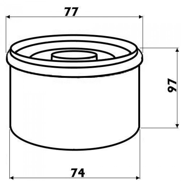 Фильтр масляный для лодочных моторов Yamaha 225-350 л.с. Osculati аналог N26-13440-00-00 новый Италия