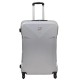 Чемодан Semi Line 24" M NASA Сріблястий T5797-2 з жорстким корпусом, кодовим замком і 4 колесами для поїздок