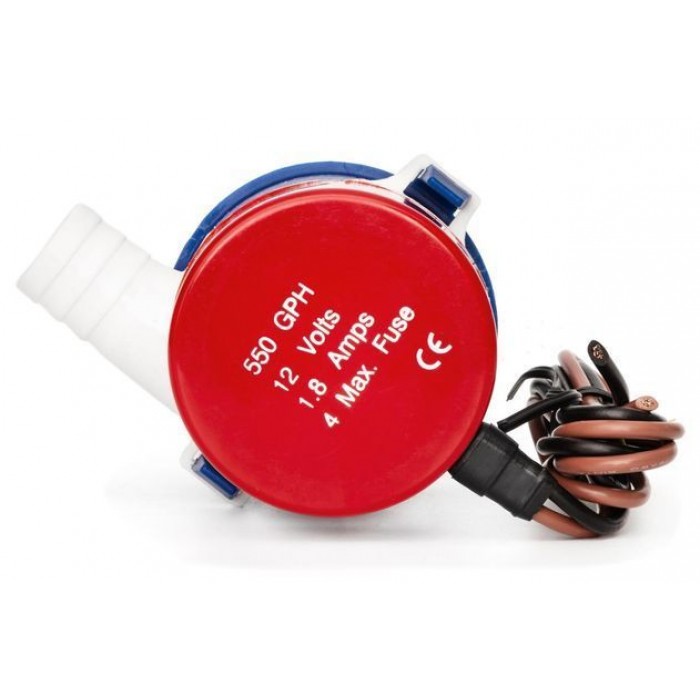 Помпа трюмная 550GPH 12 V WW-07101 для откачки воды из лодки и катера производительность 34 л/мин