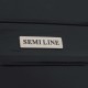Чемодан Semi Line 26" M Черный T5618-2 легкий из полипропилена с кодовым замком 4 колеса 61 л для