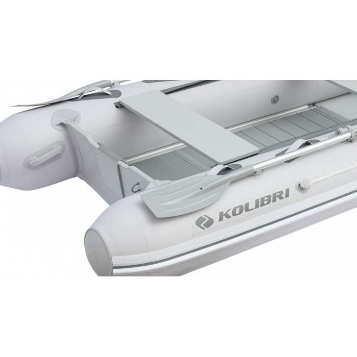 Колибри КМ-330ДХЛ (Kolibri KM-330DXL) моторная килевая надувная лодка + алюминиевый пайол