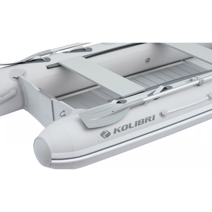 Колибри КМ-360ДХЛ (Kolibri KM-360DXL) моторная килевая надувная лодка + алюминиевый пайол