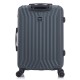 Чемодан Semi Line 24" M Темно-синій-Зелений T5859-2 з кодовим замком 69 л ABS-пластик 4 колеса легкий