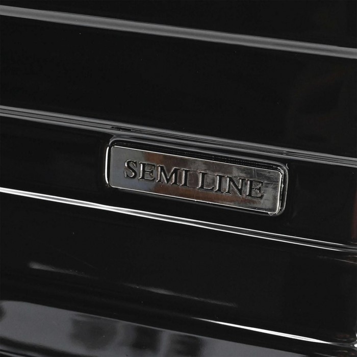 Чемодан Semi Line 28" L Чорний T5765-3 жорсткий 114 л з кодовим замком і 4 колесами для поїздок