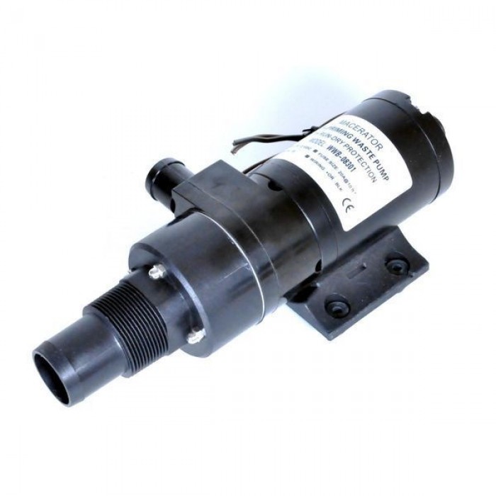 Мацератор 12V WW-08301 для лодки и катера - самовсасывающая помпа с измельчителем 43 л/мин