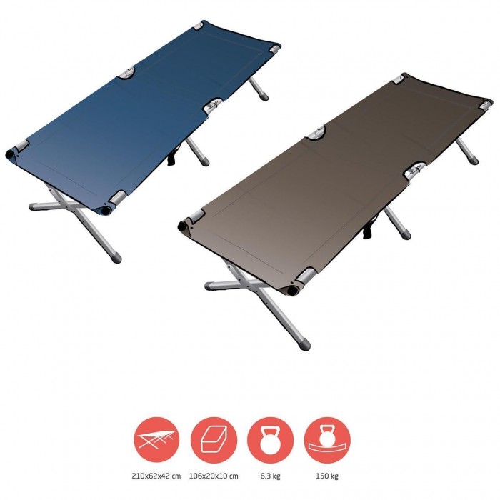 Раскладная кровать Grand Canyon Topaz L Falcon 360020 210 см до 150 кг алюминий для кемпинга серого цвета