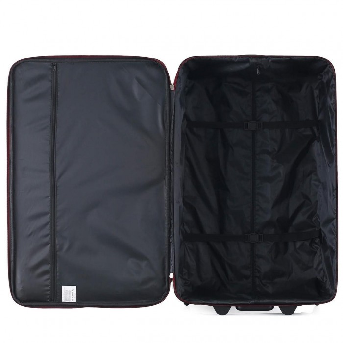 Чемодан Semi Line 28" L Черный/Красные линии T5680-3 75 л водоотталкивающее покрытие 2 колеса металлическая р