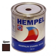 Краска HEMPALIN ENAMEL тёмно-коричневая (Brown) 750 мл атмосферостойкая алкидная для внутреннего и наружного