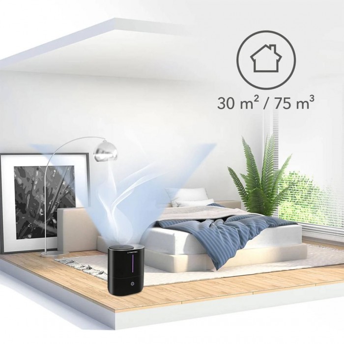 Ультразвуковой увлажнитель воздуха Trotec B 2 E Black 3 в 1 с функцией очистки и ароматизации для помещений д