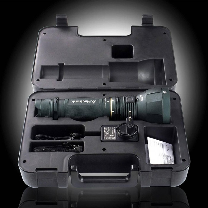 Тактичний ліхтар Mactronic Blitz K12 11600 Lm з акумулятором IPX7 для полювання, риболовлі та тактичних завдань